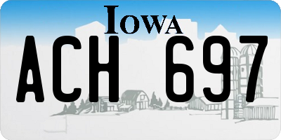 IA license plate ACH697