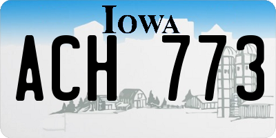 IA license plate ACH773