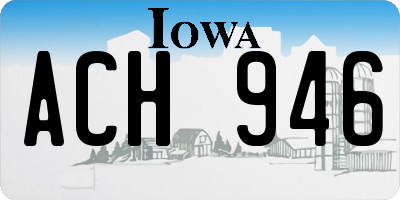 IA license plate ACH946
