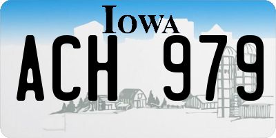 IA license plate ACH979