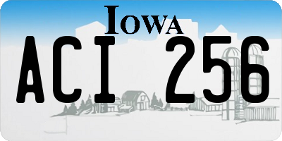 IA license plate ACI256