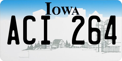 IA license plate ACI264