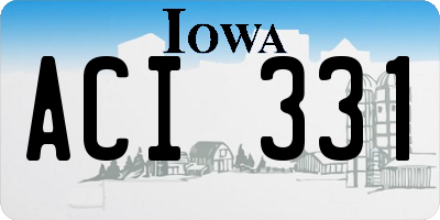 IA license plate ACI331