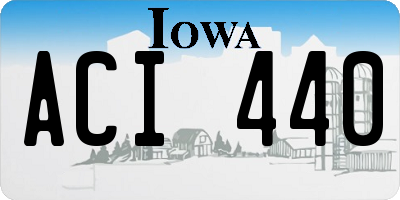 IA license plate ACI440