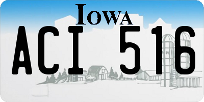 IA license plate ACI516