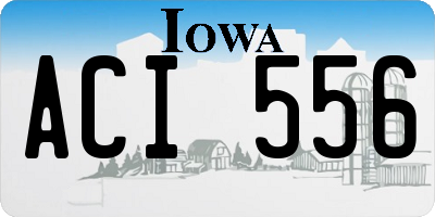 IA license plate ACI556