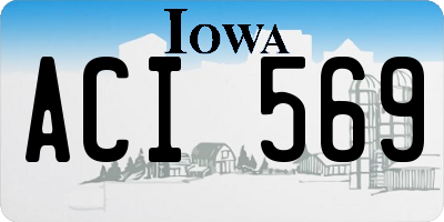 IA license plate ACI569