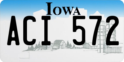 IA license plate ACI572