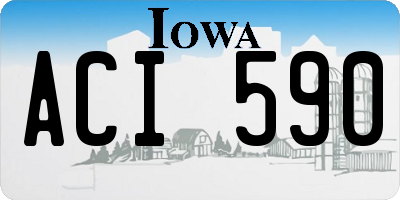 IA license plate ACI590