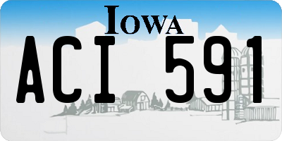 IA license plate ACI591