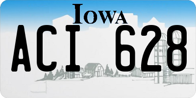 IA license plate ACI628
