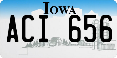 IA license plate ACI656