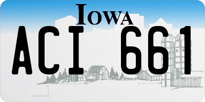 IA license plate ACI661