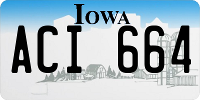 IA license plate ACI664