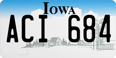 IA license plate ACI684