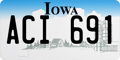 IA license plate ACI691