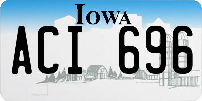 IA license plate ACI696