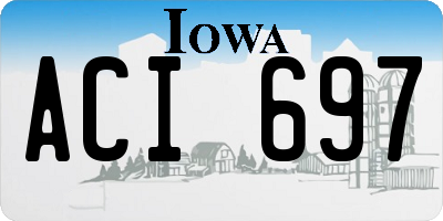 IA license plate ACI697