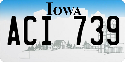 IA license plate ACI739