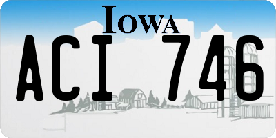 IA license plate ACI746