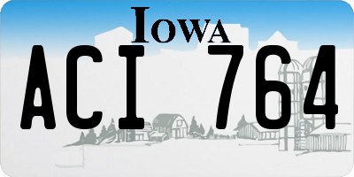 IA license plate ACI764