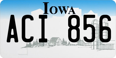 IA license plate ACI856
