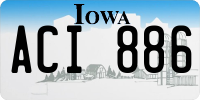 IA license plate ACI886