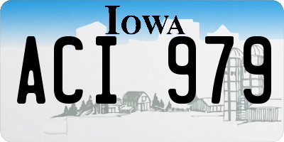 IA license plate ACI979