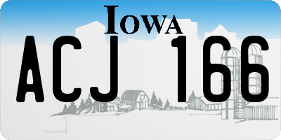 IA license plate ACJ166