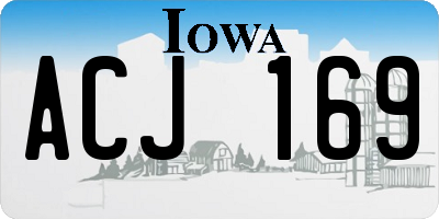 IA license plate ACJ169