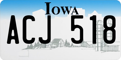 IA license plate ACJ518