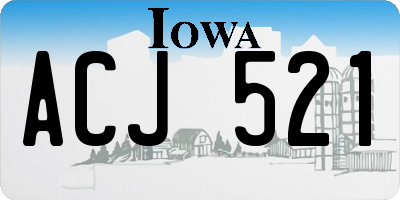 IA license plate ACJ521