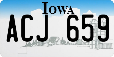 IA license plate ACJ659