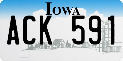 IA license plate ACK591