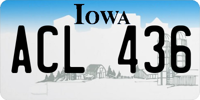 IA license plate ACL436