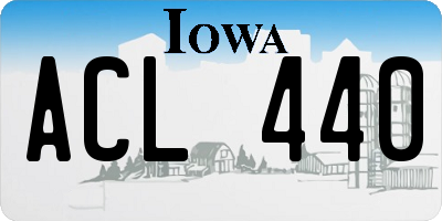 IA license plate ACL440