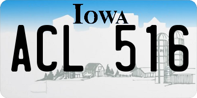 IA license plate ACL516