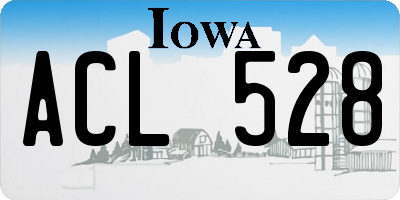 IA license plate ACL528