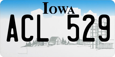 IA license plate ACL529