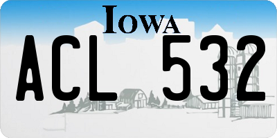 IA license plate ACL532