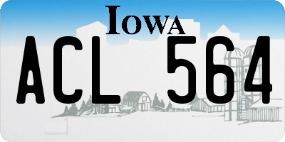 IA license plate ACL564