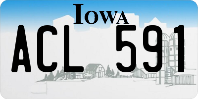 IA license plate ACL591