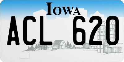 IA license plate ACL620