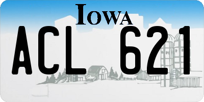 IA license plate ACL621