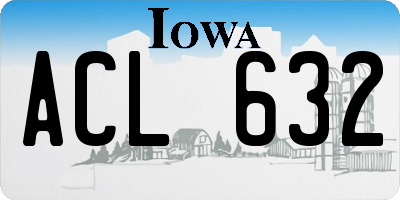 IA license plate ACL632