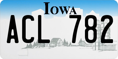 IA license plate ACL782