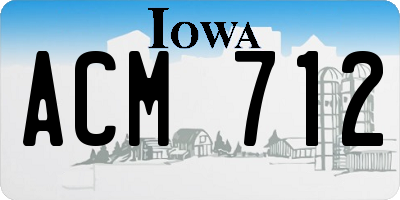 IA license plate ACM712