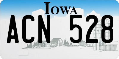 IA license plate ACN528