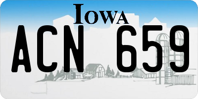 IA license plate ACN659