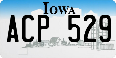 IA license plate ACP529